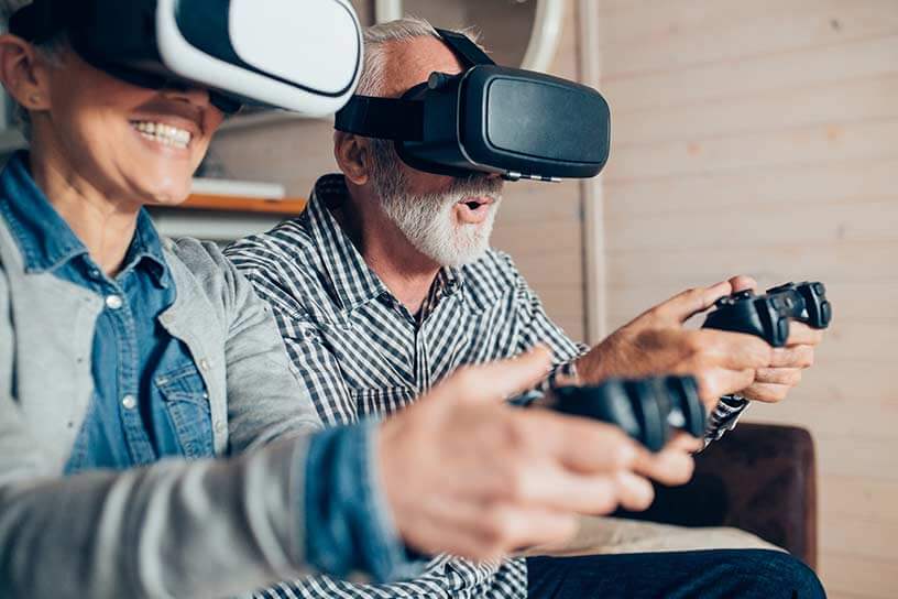 VR-Brille Gaming durch Highspeed-Internet