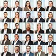 Collage von CHECK24 Baufinanzierungsberatern